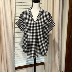 Madewell Gingham oversized popover